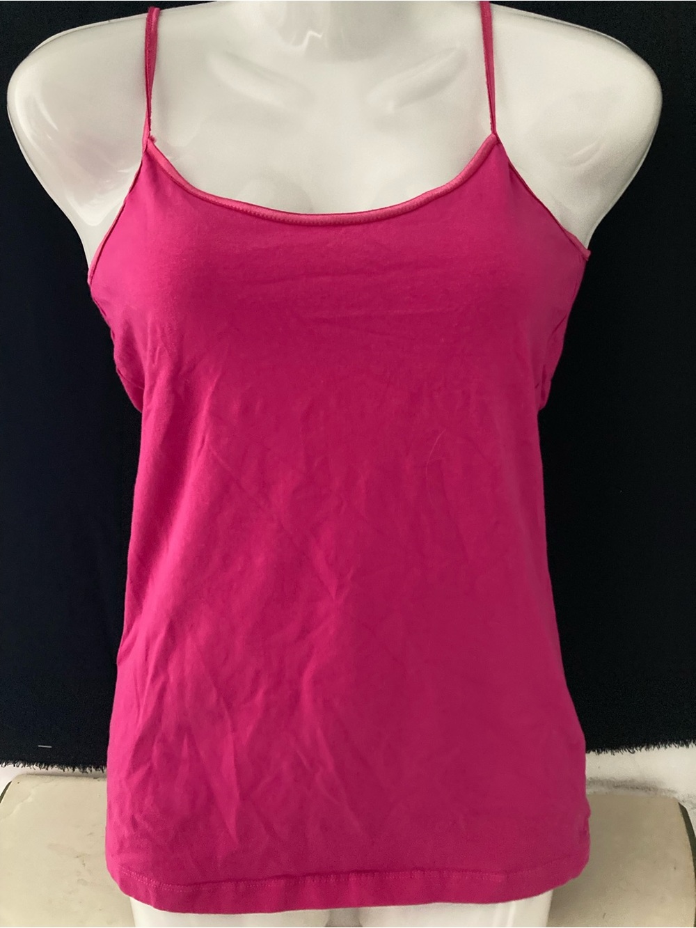 Subway Hot Pink Stretch Tank Top Y2K